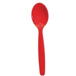 Polycarbonate Spoon Green 17cm (Pack of 12) - Red