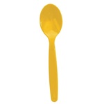 Polycarbonate Spoon Green 17cm (Pack of 12) - Yellow